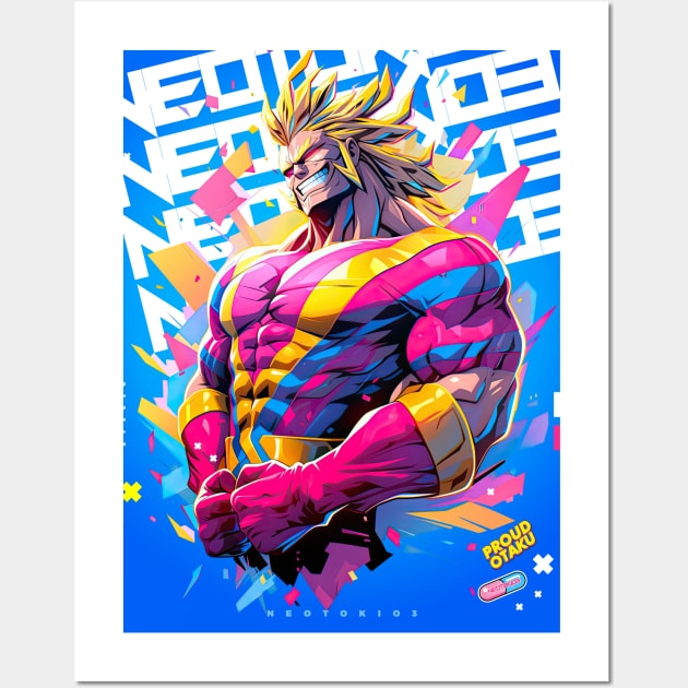 PROUD OTAKU 🟦🟨 SHONEN HERO - #1 HERO 🟥🟨 ANIME MANGA FASHION Wall Art by PROUD OTAKU